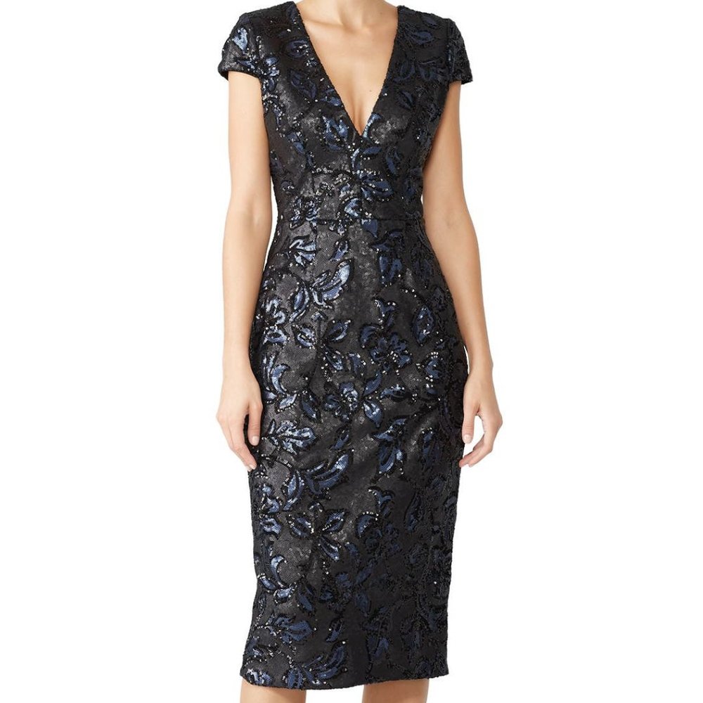 Elegant Sequin Cocktail Dress by Dress the Population, Like New